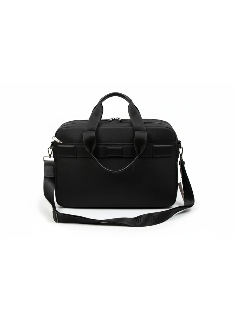 David Jones David Jones Mens Shoulder Bag Stylish and Durable Everyday Carry | Color Black(694407)